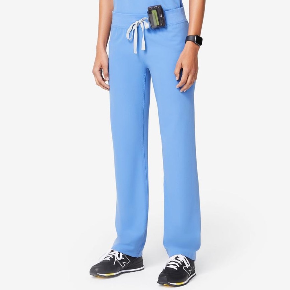 FIGS Livingston scrub pant in ceil blue